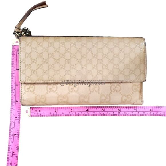 GUCCI Leather Embossed GG Long Wallet - Picture 16 of 16